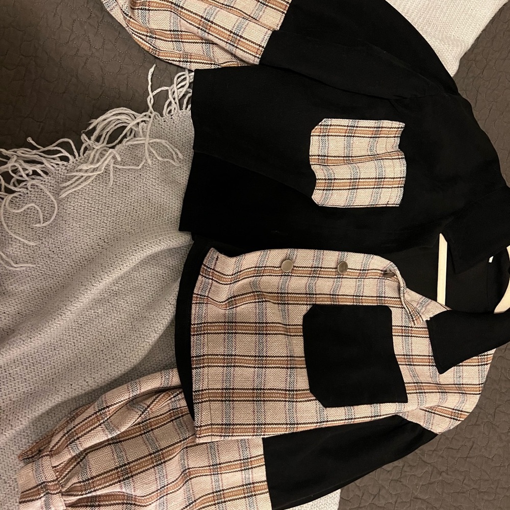 Black and Plaid Jacket